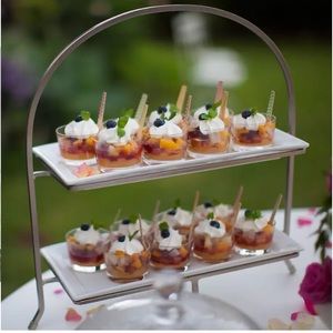 NWT Crate & Barrel Two-tiered Server